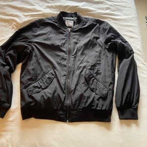 Men's Black Bomber Jacket